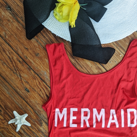 Mermaid One Piece Swimsuit - Picture 5 of 6